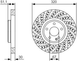 Bosch Disc Frana 0986479A60 Mercedes-Benz A-Class/B-Class/Cla/Cla Shooting Brake (0986479A60)