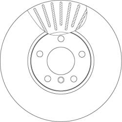 TRW Disc Frana Df4852S Bmw X5/X6