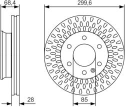 Bosch Disc Frana 0986479R78 Mercedes-Benz Sprinter 3, 5-T/Sprinter 3, 5-T Tourer (0986479R78)