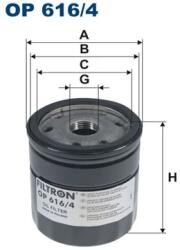 FILTRON Filtru Ulei Op616/4 Audi A1 Seat Ibiza Iv/Toledo Iv Skoda Fabia Iii/Rapid