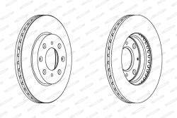 FERODO Disc Frana Ddf1231C Honda Airwave/Capa/City Iv/Jazz Ii/Logo Honda (Gac) Fit