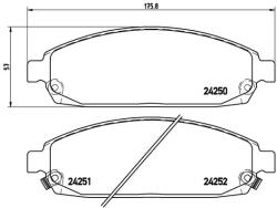 BREMBO Set Placute Frana, Frana Disc P37010 Jeep Commander/Grand Cherokee Iii (P37010)