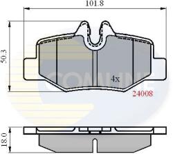COMLINE Set Placute Frana, Frana Disc Cbp01306 Mercedes-Benz Viano/Vito/Vito / Mixto