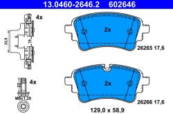 ATE Set Placute Frana, Frana Disc 13.0460-2646.2 Audi A4 B9/A5/A6 C8/A7 (13.0460-2646.2)