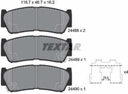 TEXTAR Set Placute Frana, Frana Disc 2448801 Fengxing Joyear/Joyear X5/Lingzhi Maxus D90