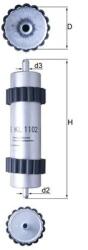 MAHLE Filtru Combustibil Kl1102 Audi A6 C7/A7 (KL1102)