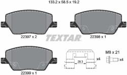 TEXTAR Set Placute Frana, Frana Disc 2239701 Dodge Neon Fiat Tipo (2239701)