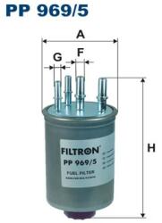 FILTRON Filtru Combustibil Pp969/5 Jaguar S-Type Ii/Xf I/Xj (PP969/5)