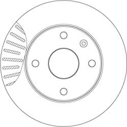 TRW Disc Frana Df7218 Baojun (Sgmw) 630 Buick (Sgm) Excelle/Excelle Hrv Holden Viva (DF7218)