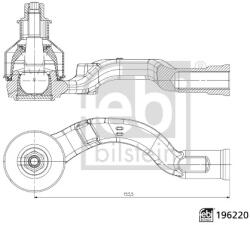 Febi Bilstein Cap De Bara Axa Fata Stanga 196220 Citroën C4 Iii/C4 X