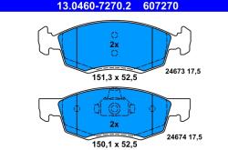 ATE Set Placute Frana, Frana Disc 13.0460-7270.2 Dacia Logan/Logan Pick-Up