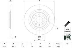 Bosch Disc Frana 0986479G74 Jeep Cherokee (0986479G74)