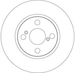 TRW Disc Frana Df4403 Lifan 620 Toyota Ascent/Corolla/Corolla Verso (DF4403)