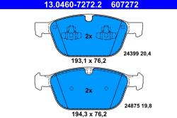 ATE Set Placute Frana, Frana Disc 13.0460-7272.2 Volvo Xc60 I/Xc90 I (13.0460-7272.2)