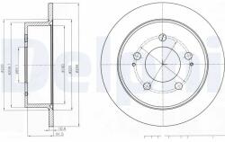 DELPHI Disc Frana Bg4220 Ssangyong Actyon I/Actyon Sports I/Actyon Sports Ii/Kyron (BG4220)