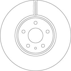 TRW Disc Frana Df6811 Ford Mondeo V