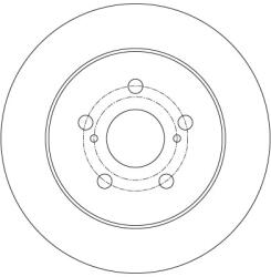 TRW Disc Frana Df6145 Lexus Ct Subaru Trezia Toyota Corolla/Prius/Prius Phv/Verso S