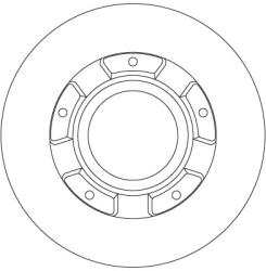 TRW Disc Frana Df6510S Ford Tourneo Custom V362/Transit Custom V362/Transit V363