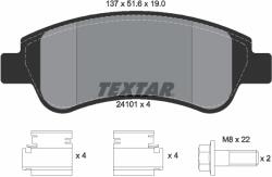 TEXTAR Set Placute Frana, Frana Disc 2410101 Citroën Berlingo / Berlingo First/C4 I (2410101)