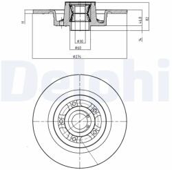 DELPHI Disc Frana Bg9026Rs Renault Laguna Ii/Scénic Ii (BG9026RS)