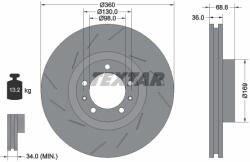 TEXTAR Disc Frana 92214005 Porsche Panamera (92214005)