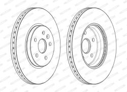 FERODO Disc Frana Ddf2385C Chevrolet Trax Opel Mokka / Mokka X/Mokka X