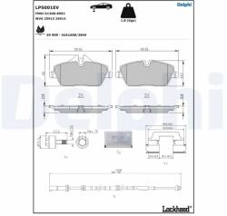 DELPHI Set Placute Frana, Frana Disc Lp5001Ev Bmw I3