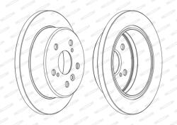FERODO Disc Frana Ddf1598C Lexus Es/Rx Toyota Avalon/Camry/Harrier/Highlander / Kluger