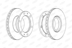 BERAL Disc Frana Bcr322A Iveco Eurocargo I-Iii