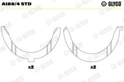 GLYCO Saiba Distantier, Arbore Cotit A188/4Std Citroën Bx/Evasion/Jumper I/Jumpy I/Xm (A188/4STD)