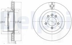 DELPHI Disc Frana Bg9007C Land Rover Discovery Iv/Range Rover Sport I (BG9007C)