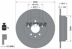 TEXTAR Disc Frana 92195100 Honda Accord Ix/Accord Viii (92195100)