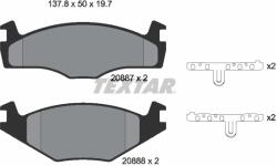 TEXTAR Set Placute Frana, Frana Disc 2088710 Seat Cordoba/Ibiza Ii/Toledo I Vw Caddy I
