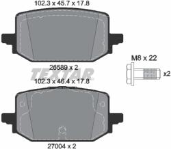 TEXTAR Set Placute Frana, Frana Disc 2658904 Renault Grand Kangoo Iii/Kangoo Iii