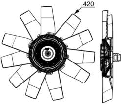 MAHLE Ventilator, Radiator Cff530000P Ford Transit (CFF530000P)