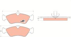 TRW Set Placute Frana, Frana Disc Gdb1263 Mercedes-Benz G-Class/Sprinter 2-T (GDB1263)