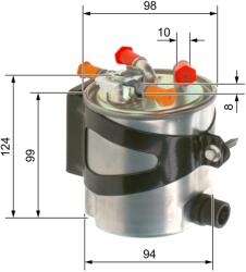 Bosch Filtru Combustibil F026402016 Renault Megane Ii/Scénic Ii (F026402016)