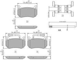FERODO Set Placute Frana, Frana Disc Fdb4847 Alfa Romeo Giulia/Stelvio