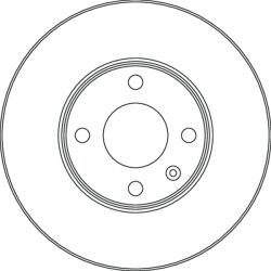 TRW Disc Frana Df6831 Opel Karl