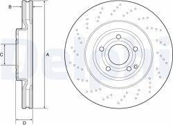 DELPHI Disc Frana Bg9192C Mercedes-Benz Cls/Cls Shooting Brake (BG9192C)