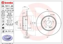 BREMBO Disc Frana 08.7211. 21 Mercedes-Benz C-Class/C-Class T-Model/Clc-Class/Clk/Slk (08.7211.21)