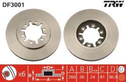TRW Disc Frana Df3001 Nissan Caravan/Navara/Navara Np300/Np300/Pathfinder Ii/Pick Up