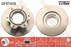 TRW Disc Frana Df6743S Mercedes-Benz Vario/Vario Cabina Cu Motor (DF6743S)