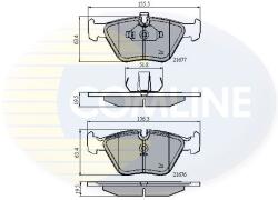 COMLINE Set Placute Frana, Frana Disc Cbp01010 Bmw 3/5