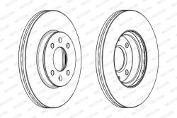 FERODO Disc Frana Ddf2089C Hyundai Accent Iv/Solaris/I20 Ii Kia Rio Iii