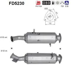 AS Filtru Funingine/Particule, Sist. De Esapament Fd5230 Iveco Daily Vi