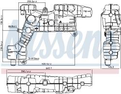 NISSENS Vas De Expansiune, Racire 996071 Daf Lf 45 Renault Trucks Midlum Volvo Fl