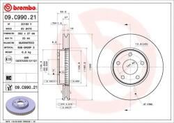 BREMBO Disc Frana 09. C990.21 Ford Focus Iv Ford (Changan) Focus (09.C990.21)
