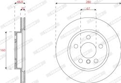 FERODO Disc Frana Ddf2769C Bmw I3