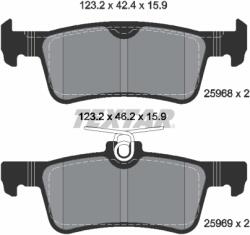 TEXTAR Set Placute Frana, Frana Disc 2596801 Peugeot 308/308 Ii/308 Sw Ii